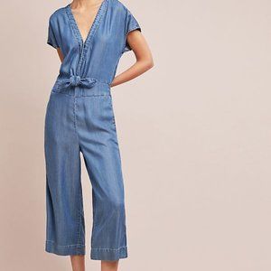 Splendid Bow-Tied Chambray Jumpsuit